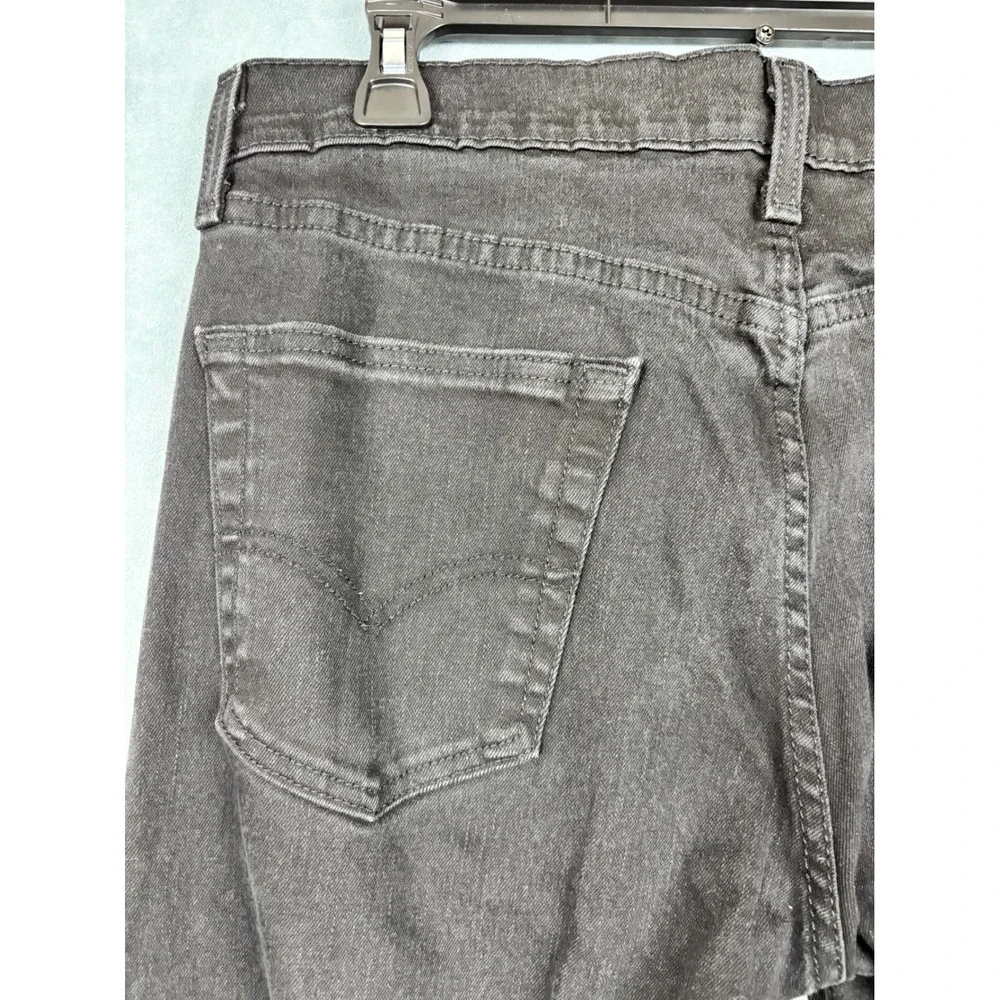 Levis 502 Regular Taper Jeans Mens 34x34 Black Water Less Denim Pants